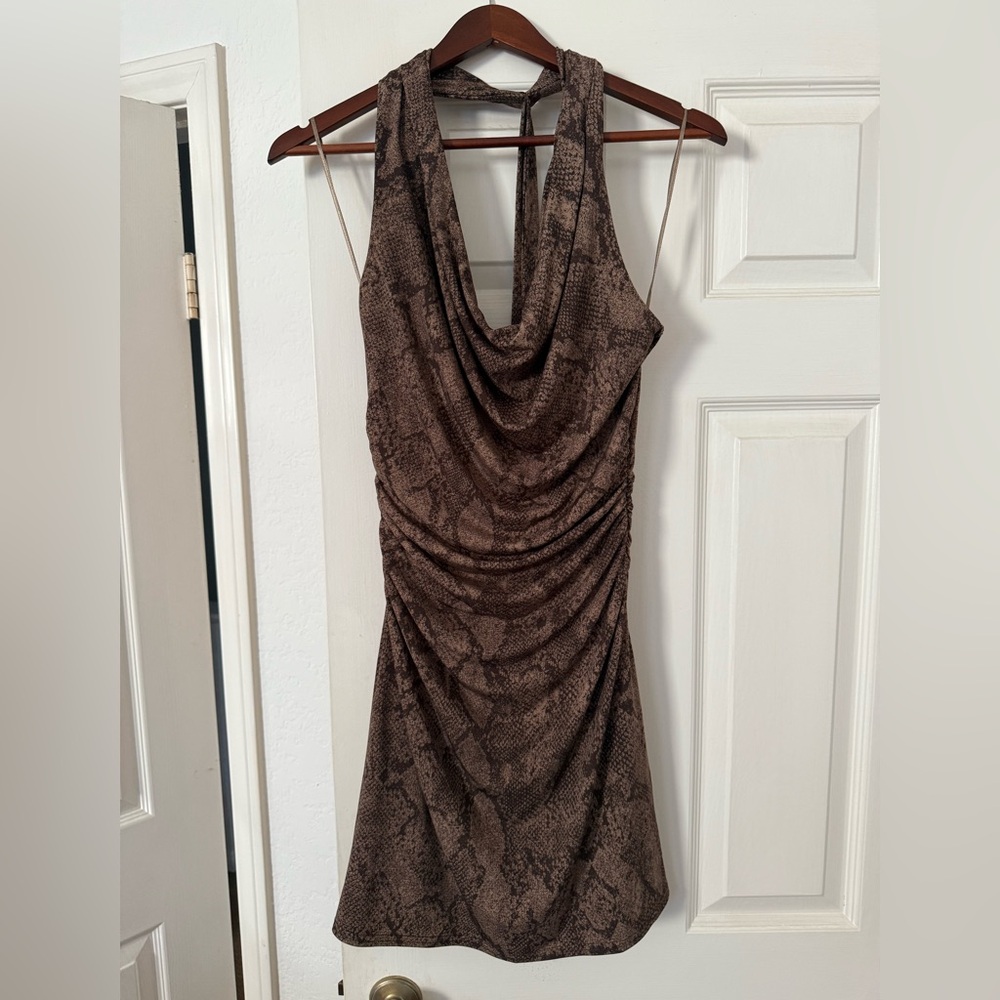 Abercrombie & Fitch snake print dress NEW without tags